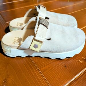 Sorel Beige Suede Slip-On Shoes